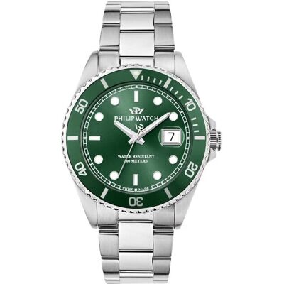 Philip Watch Herrenarmbanduhr Caribe Sport Grüner Lünette und Zifferblatt R8253597128 - Philip Watch Philip Watch Herrenarmbanduhr Caribe Sport Grüner Lünette und Zifferblatt R8253597128 - Philip Watch