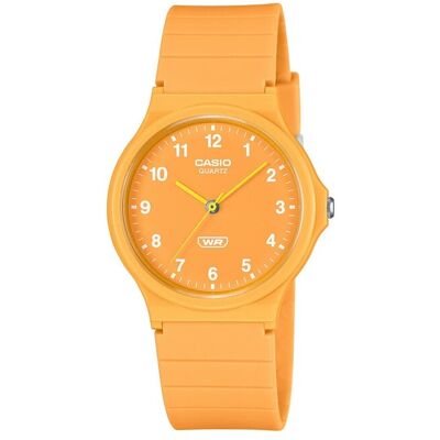 Analoge Armbanduhr Timeless Collection mit Gehäuse und Armband aus Orangefarbenem Resin MQ-24B-9BEF - CASIO Analoge Armbanduhr Timeless Collection mit Gehäuse und Armband aus Orangefarbenem Resin MQ-24B-9BEF - CASIO
