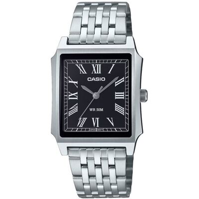 Timeless Collection Herren-Armbanduhr, Analog, Edelstahl, Schwarzes Zifferblatt, MTP-B190D-1BVEF - CASIO Timeless Collection Herren-Armbanduhr, Analog, Edelstahl, Schwarzes Zifferblatt, MTP-B190D-1BVEF - CASIO