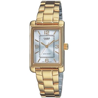 Damen-Analogarmbanduhr mit Messinggehäuse und Stahlarmband LTP-1234PSG-7AEG - CASIO Damen-Analogarmbanduhr mit Messinggehäuse und Stahlarmband LTP-1234PSG-7AEG - CASIO