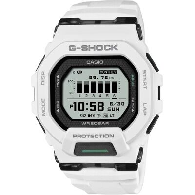 G-Shock Herren-Digitalarmbanduhr Weiß GBD-200-7ER - CASIO G-Shock Herren-Digitalarmbanduhr Weiß GBD-200-7ER - CASIO