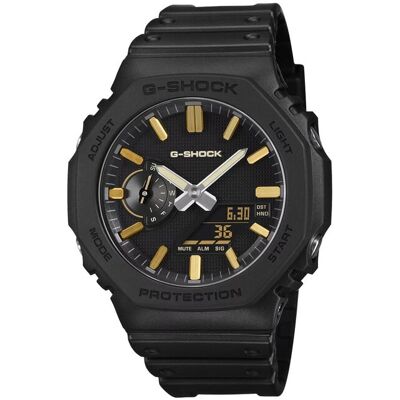G-Shock GA-2100LXB-1A9ER Schwarze und Goldene Analoge und Digitale Armbanduhr - CASIO G-Shock GA-2100LXB-1A9ER Schwarze und Goldene Analoge und Digitale Armbanduhr - CASIO
