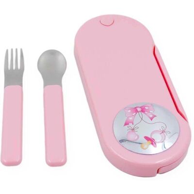 Rafael D'andrè Rosa Kinderbesteck-Set - Baby Geschenk Rafael D'andrè Rosa Kinderbesteck-Set - Baby Geschenk