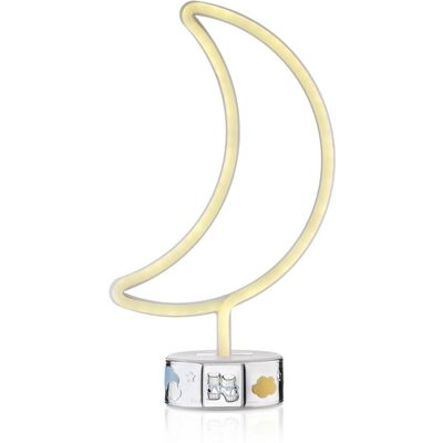 Mondförmige LED-Tischlampe Nachtlicht für Kinder Blau - Sequenze Mondförmige LED-Tischlampe Nachtlicht für Kinder Blau - Sequenze