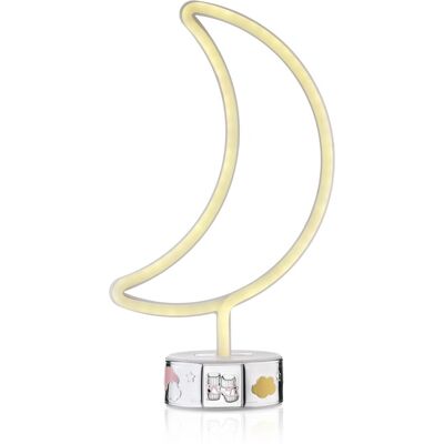 Mondförmige LED-Tischlampe Nachtlicht für Kinder Rosa - Sequenze Mondförmige LED-Tischlampe Nachtlicht für Kinder Rosa - Sequenze