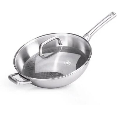 32 cm Wok mit Antihaftbeschichtetem Deckel, PFAS-frei, für Induktion und alle Herdarten Geeignet - Berndes 32 cm Wok mit Antihaftbeschichtetem Deckel, PFAS-frei, für Induktion und alle Herdarten Geeignet - Berndes