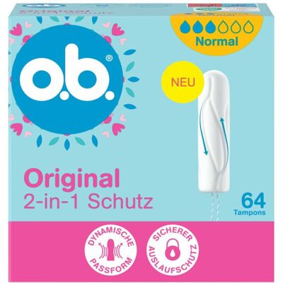O.b. Original Tampons normal 64stk O.b. Original Tampons normal 64stk