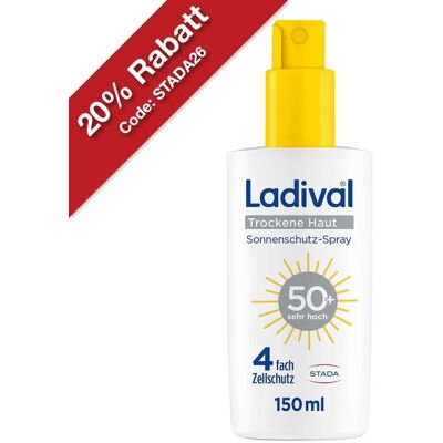 Ladival Trockene Haut LSF 50+ Spray - Sonnenschutz-Spray Ladival Trockene Haut LSF 50+ Spray - Sonnenschutz-Spray