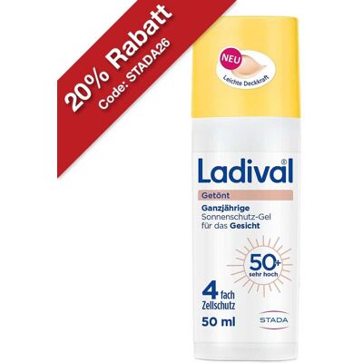 Ladival Sonnenschutz-Gel Gesicht Getönt LSF 50+ 50ml Ladival Sonnenschutz-Gel Gesicht Getönt LSF 50+ 50ml