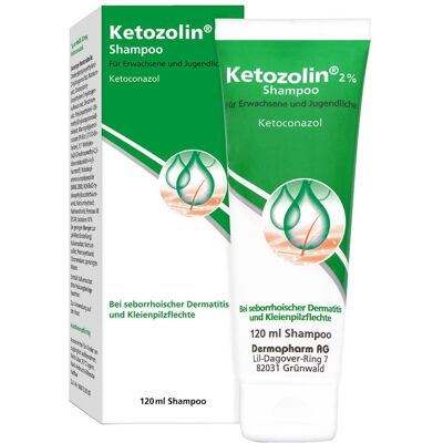 Dermapharm AG Ketozolin 2% Shampoo 120 ml - Seborrhoische Dermatitis & Pilzinfektion Dermapharm AG Ketozolin 2% Shampoo 120 ml - Seborrhoische Dermatitis & Pilzinfektion
