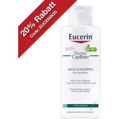Eucerin DermoCapillaire Shampoo - Bei fettiger Schuppen - 250ml Eucerin DermoCapillaire Shampoo - Bei fettiger Schuppen - 250ml