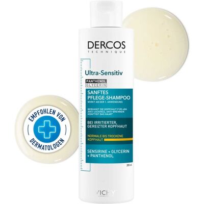 Vichy Dercos Ultra-Sensitive Shampoo Trockene Haut - 200ml Vichy Dercos Ultra-Sensitive Shampoo Trockene Haut - 200ml