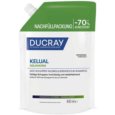 DUCRAY KELUAL SQUANORM Shampoo Fettige Schuppen REFILL 400ml DUCRAY KELUAL SQUANORM Shampoo Fettige Schuppen REFILL 400ml
