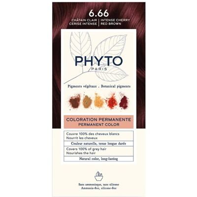 Phytocolor 6.66 Intensives Kirschrot Hellbraun 1stk Phytocolor 6.66 Intensives Kirschrot Hellbraun 1stk