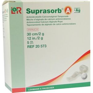 Suprasorb A+ag Antimik.cal.alginat Tamp.30cm 2g 5stk Suprasorb A+ag Antimik.cal.alginat Tamp.30cm 2g 5stk