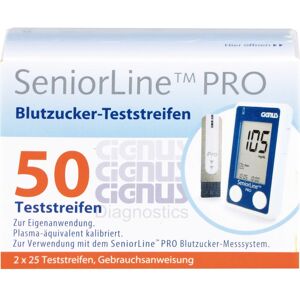 Seniorline Pro Blutzucker-teststreifen Cignus 2X25stk Seniorline Pro Blutzucker-teststreifen Cignus 2X25stk