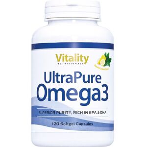 Vitality Nutritionals Ultrapure Omega 3 1000mg mit 400mg Epa + 300mg Dha 120stk Vitality Nutritionals Ultrapure Omega 3 1000mg mit 400mg Epa + 300mg Dha 120stk