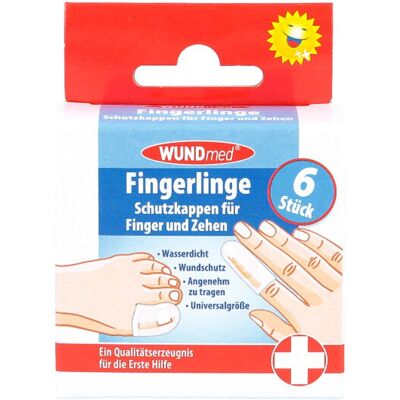Fingerling Schutzkappen für Finger und Zehen 6stk Fingerling Schutzkappen für Finger und Zehen 6stk