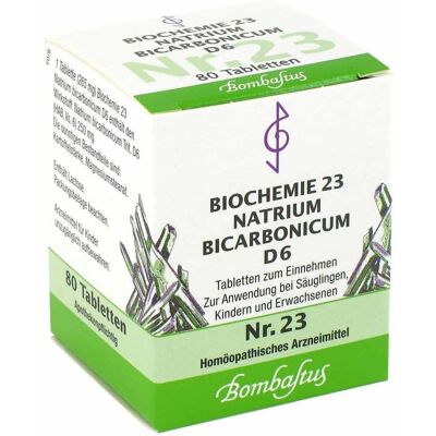 Bombastus-Werke AG BioChemie 23 Natrium Bicarbonat D6 Tabletten Bombastus-Werke AG BioChemie 23 Natrium Bicarbonat D6 Tabletten
