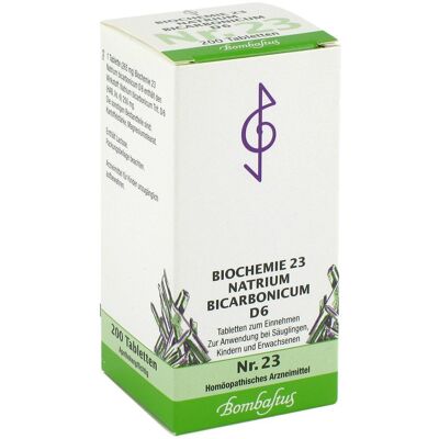 Biochemie 23 Natrium bicarbonicum D6 Tabletten 200stk Biochemie 23 Natrium bicarbonicum D6 Tabletten 200stk
