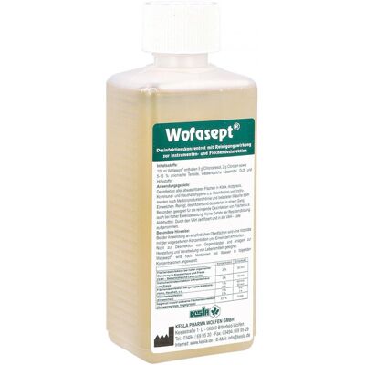 Wofasept Instrumenten- und Flächendesinfektion 250ml Wofasept Instrumenten- und Flächendesinfektion 250ml
