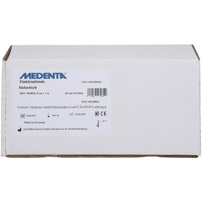 Zinkleimbinde 8 cmx7 m 10stk Zinkleimbinde 8 cmx7 m 10stk