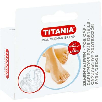 Zehenhauben 2 klein und 1 gross Titania 3stk Zehenhauben 2 klein und 1 gross Titania 3stk