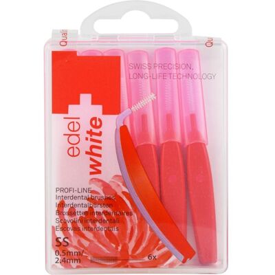 Edelwhite pro Interdent.bür.s 0,5-2,4mm rot 6stk Edelwhite pro Interdent.bür.s 0,5-2,4mm rot 6stk