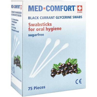 Mundpflegestäbchen schwarze Johannisbeere 25X3stk Mundpflegestäbchen schwarze Johannisbeere 25X3stk