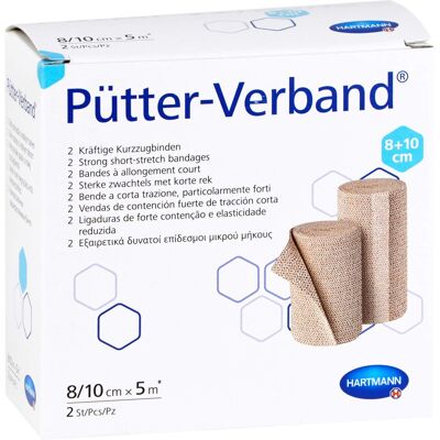 Pütter Verband 8cm/10cmx5m Cpc 2stk Pütter Verband 8cm/10cmx5m Cpc 2stk