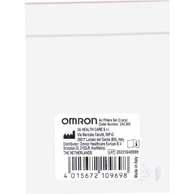 Omron Luftfilter für A3 Complete Inhalationsgerät 3stk Omron Luftfilter für A3 Complete Inhalationsgerät 3stk