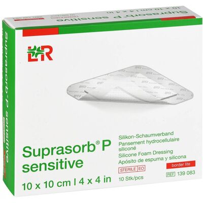 Lohmann & Rauscher Suprasorb P Sensitive Pu-Schaumverband 10x10cm - Wundverband Lohmann & Rauscher Suprasorb P Sensitive Pu-Schaumverband 10x10cm - Wundverband