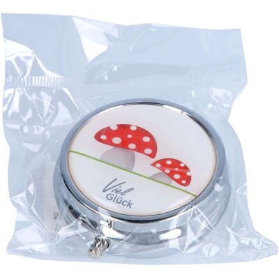 Pillendose rund Metall Motiv Glück sortiert 1stk Pillendose rund Metall Motiv Glück sortiert 1stk