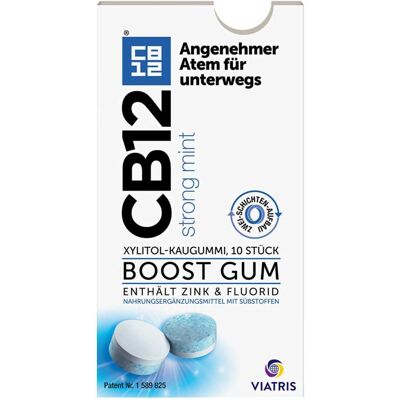 CB12 Boost Strong Mint Kaugummi gegen Mundgeruch zuckerfrei 10stk CB12 Boost Strong Mint Kaugummi gegen Mundgeruch zuckerfrei 10stk