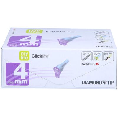 Clickfine Universal 4 Kanülen 0,23x4 Mm 100stk Clickfine Universal 4 Kanülen 0,23x4 Mm 100stk
