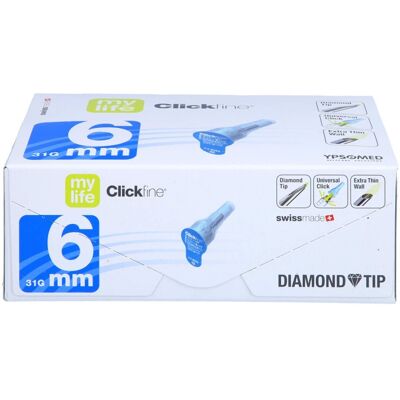Clickfine Universal 6 Kanülen 0,25x6 Mm 100stk Clickfine Universal 6 Kanülen 0,25x6 Mm 100stk
