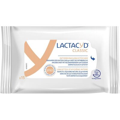 Lactacyd Classic Intimreinigungstücher 15stk Lactacyd Classic Intimreinigungstücher 15stk