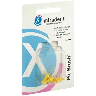 Hager Pharma GmbH MIRADENT Modell PIC-Brush x-fine Gelb - Interdentalbürste Hager Pharma GmbH MIRADENT Modell PIC-Brush x-fine Gelb - Interdentalbürste