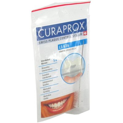 Curaprox LS 636 Interdentalbürste - Grosse, Dicke, Packung 5 Curaprox LS 636 Interdentalbürste - Grosse, Dicke, Packung 5