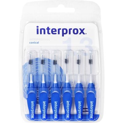 Dentaid Interprox interdentalbürsten blau konisch (6 St.) Dentaid Interprox interdentalbürsten blau konisch (6 St.)