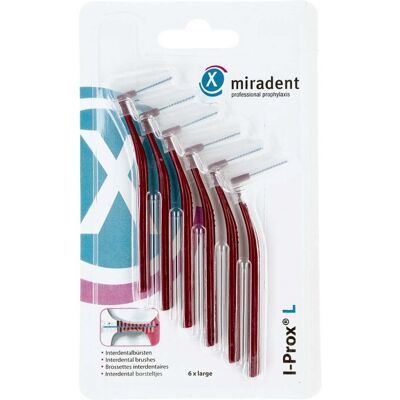 Miradent Interdentalbürste I-prox L 0,8 mm bordea. 6stk Miradent Interdentalbürste I-prox L 0,8 mm bordea. 6stk