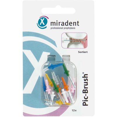 Miradent Interdentalbürsten Pic-Brush Ersatzbürsten sortiert 12stk Miradent Interdentalbürsten Pic-Brush Ersatzbürsten sortiert 12stk