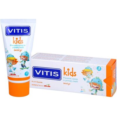 Vitis Kids Kirsch-Gel Zahnpasta - Zahnpasta Vitis Kids Kirsch-Gel Zahnpasta - Zahnpasta