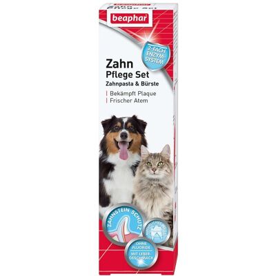 Beaphar Zahnpflege-Set Zahnpasta & Bürste veterinär 100g Beaphar Zahnpflege-Set Zahnpasta & Bürste veterinär 100g