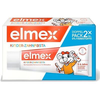 Elmex Kinderzahnpasta 2-6 Jahre Duo Pack - Kinderzahnpasta Elmex Kinderzahnpasta 2-6 Jahre Duo Pack - Kinderzahnpasta