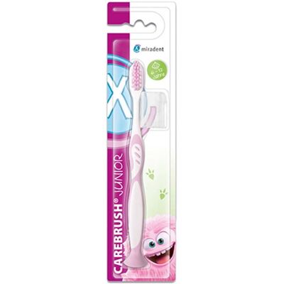 Miradent Carebrush Junior Zahnbürste 6-12 J.pink 1stk Miradent Carebrush Junior Zahnbürste 6-12 J.pink 1stk