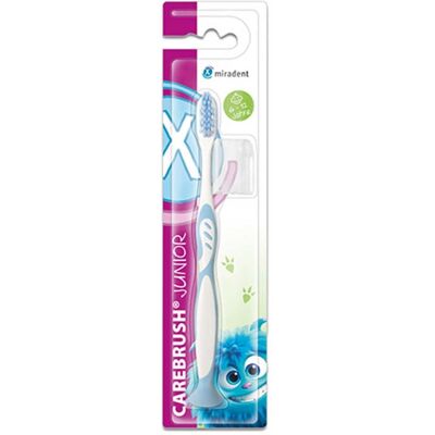 Miradent Carebrush Junior Zahnbürste 6-12 J.blau 1stk Miradent Carebrush Junior Zahnbürste 6-12 J.blau 1stk