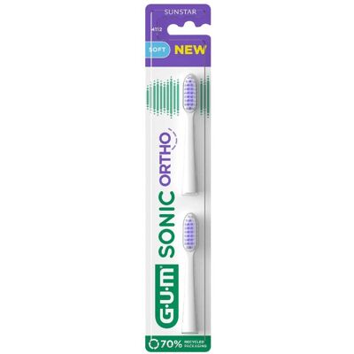 GUM SONIC ORTHO Ersatzbürstenköpfe 2stk GUM SONIC ORTHO Ersatzbürstenköpfe 2stk