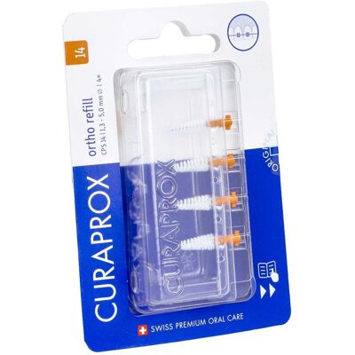 Curaprox Cps 14 Interdentalb.ortho 1,3-5 Mm 4stk Curaprox Cps 14 Interdentalb.ortho 1,3-5 Mm 4stk