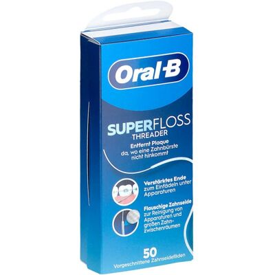 Oral-b Zahnseide Superfloss Threader 50stk Oral-b Zahnseide Superfloss Threader 50stk